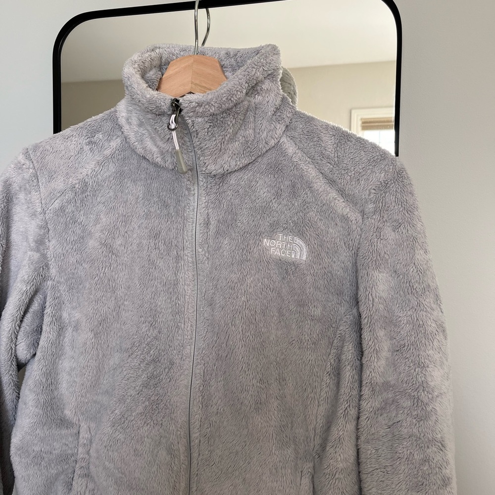 North face fuzzy sweater